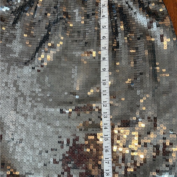 Joe Fresh Silver Skirt with Sequin Detail for Cocktail - Picture 6 of 6